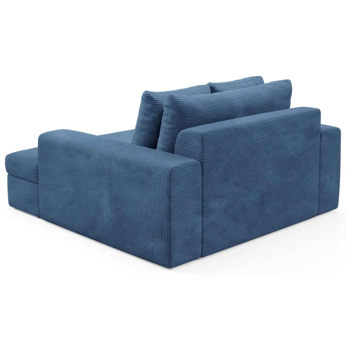 Divani Fissi 2 Posti > Dmora Divano Fisso 2 Posti Cuscini Sfoderabili Braccioli 162x167x86h cm, Posti a Sedere 2 - Comazzo Blu