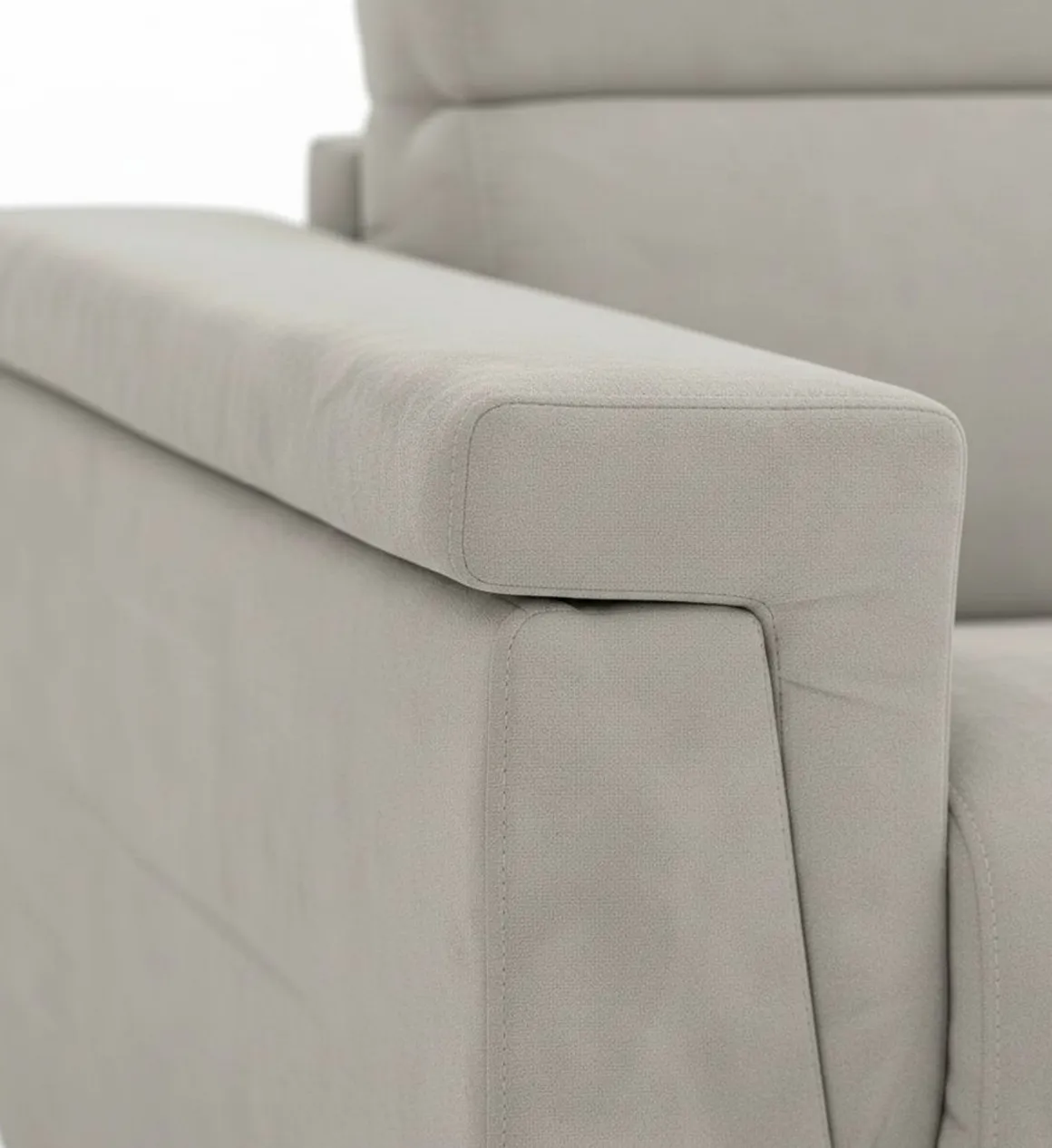 Divani Fissi 2 Posti > Dmora Divano Fisso 2 Posti Sfoderabile Idrorepellente 185x95x100h cm, Lavabile Made in Italy - Pisogne Grigio Chiaro
