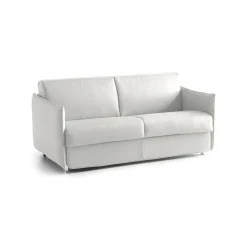 Divani Fissi 3 Posti > Dmora Divano Fisso 3 Posti Sfoderabile Lavabile 200x95 cm, Braccioli Made in Italy - Severo Grigio Chiaro