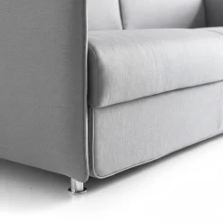Divani Fissi 2 Posti > Dmora Divano Fisso 2 Posti Sfoderabile Idrorepellente 185x95x100h cm, Lavabile Made in Italy - Lapio Grigio