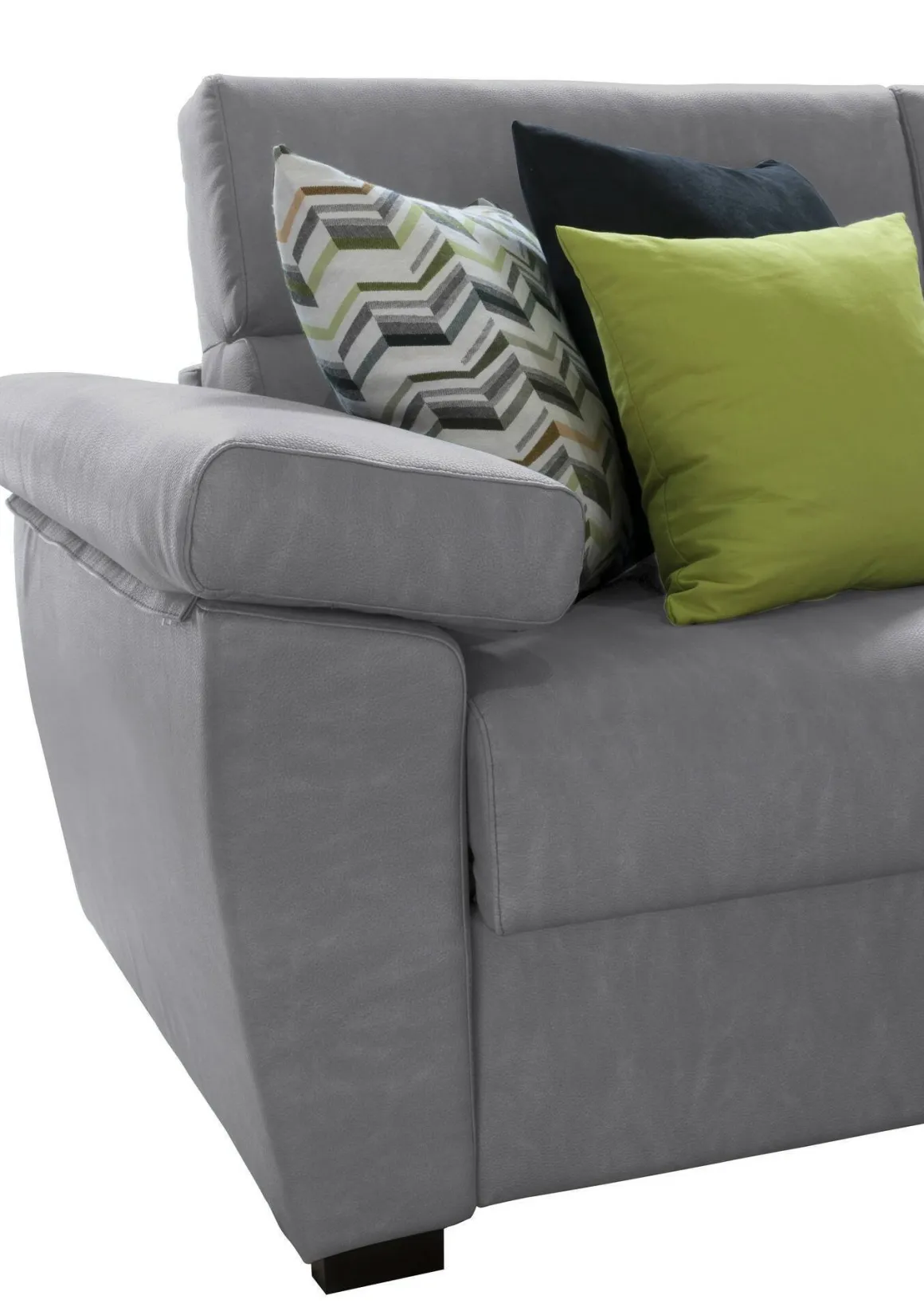 Divano Fisso 2 Posti Grigio Sfoderabile Idrorepellente 185x95x100h cm, Lavabile Made in Italy - Pisogne