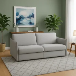 Divani Fissi 3 Posti > Dmora Divano Fisso 3 Posti Sfoderabile Lavabile 200x95 cm, Braccioli Made in Italy - Severo Grigio