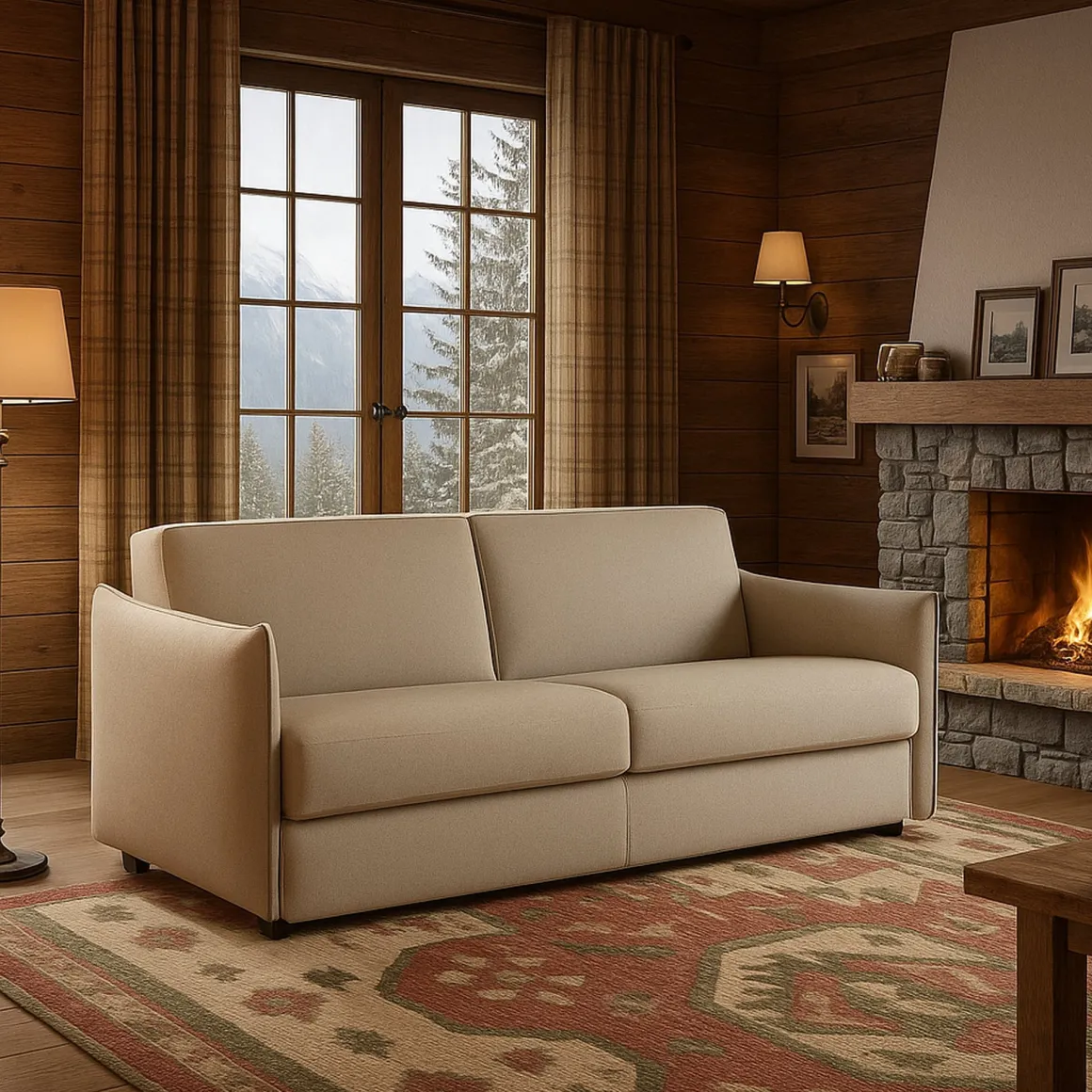 Divano Fisso 2 Posti Grigio Tortora Sfoderabile Idrorepellente 160x95x90h cm, Lavabile Made in Italy - Monleale
