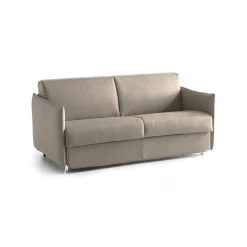 Divani Fissi 2 Posti > Dmora Divano Fisso 2 Posti Sfoderabile Idrorepellente 180x95x100h cm, Lavabile Made in Italy - Vialfre Grigio Tortora