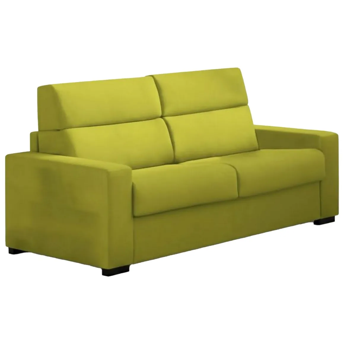 Divani Fissi 2 Posti > Dmora Divano Fisso 2 Posti Sfoderabile Idrorepellente 205x95x100h cm, Lavabile Made in Italy - Flaibano Verde