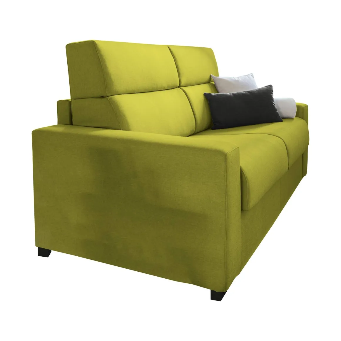 Divani Fissi 2 Posti > Dmora Divano Fisso 2 Posti Sfoderabile Idrorepellente 205x95x100h cm, Lavabile Made in Italy - Flaibano Verde
