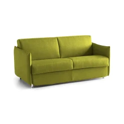 Divani Fissi 3 Posti > Dmora Divano Fisso 3 Posti Sfoderabile Lavabile 200x95 cm, Braccioli Made in Italy - Severo Verde