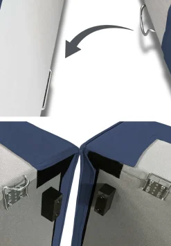 Divani Fissi 2 Posti|Salotto > Dmora Divano in legno e ferro rivestito in tessuto 220x95x70h cm - Lepidolite Blu