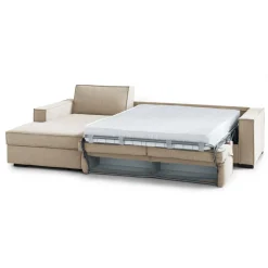 Divani Letto Con Penisola|Salotto > Dmora Divano letto angolare 280x95cm - Allaida Beige