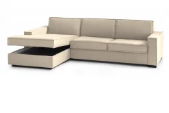Divani Letto Con Penisola|Salotto > Dmora Divano letto angolare 280x95cm - Allaida Beige