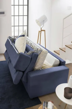Divani Letto 2 Posti|Salotto > Dmora Divano letto apertura girevole 160x95cm - Alinia Blu