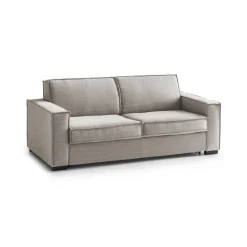 Divani Letto 2 Posti|Salotto > Dmora Divano letto apertura girevole tortora 200x95cm - Amapola Grigio Tortora