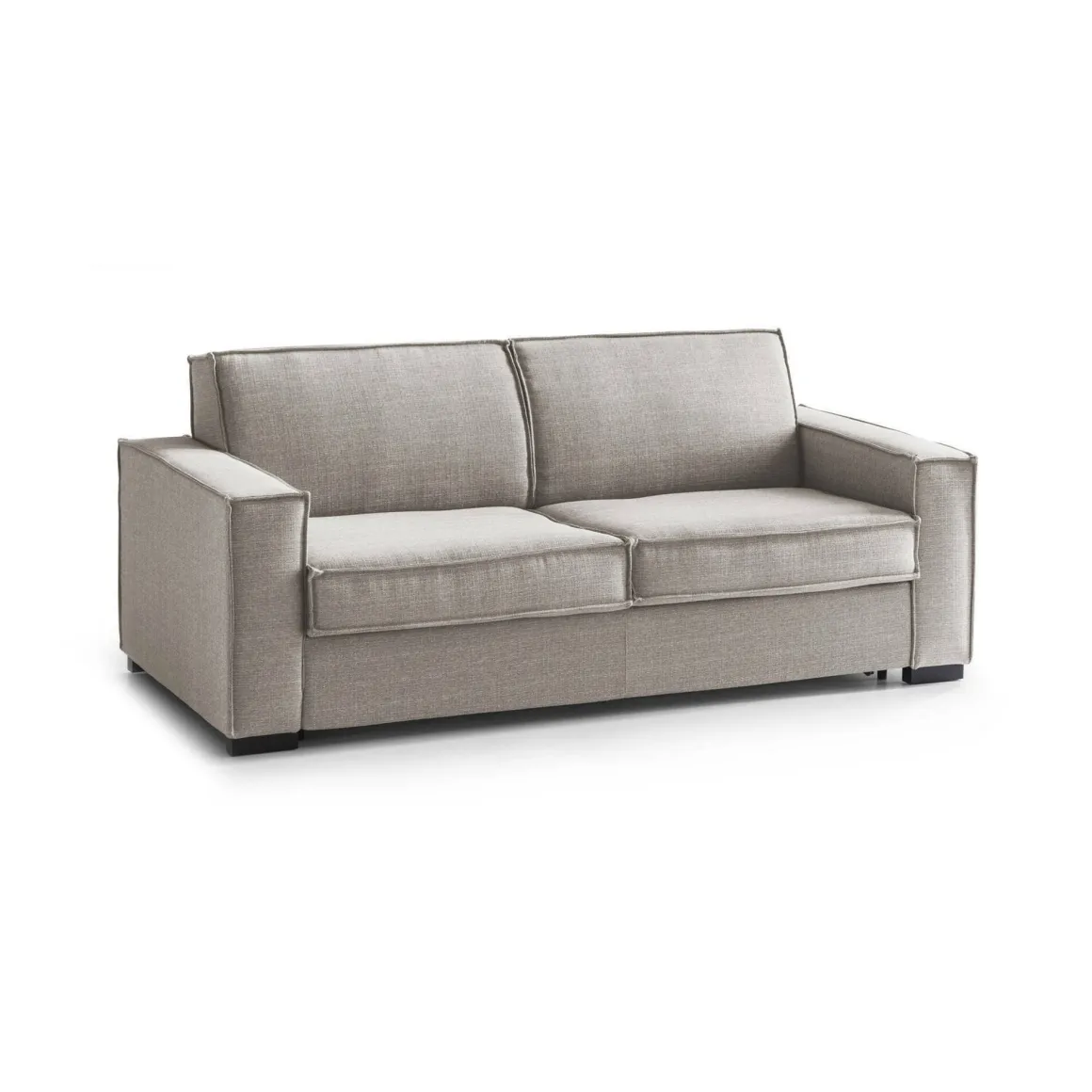 Divani Letto 2 Posti|Salotto > Dmora Divano letto apertura girevole tortora 200x95cm - Amapola Grigio Tortora