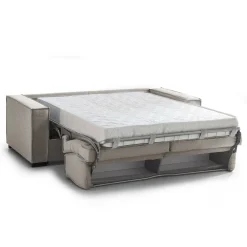Divani Letto 2 Posti|Salotto > Dmora Divano letto apertura girevole tortora 200x95cm - Amapola Grigio Tortora