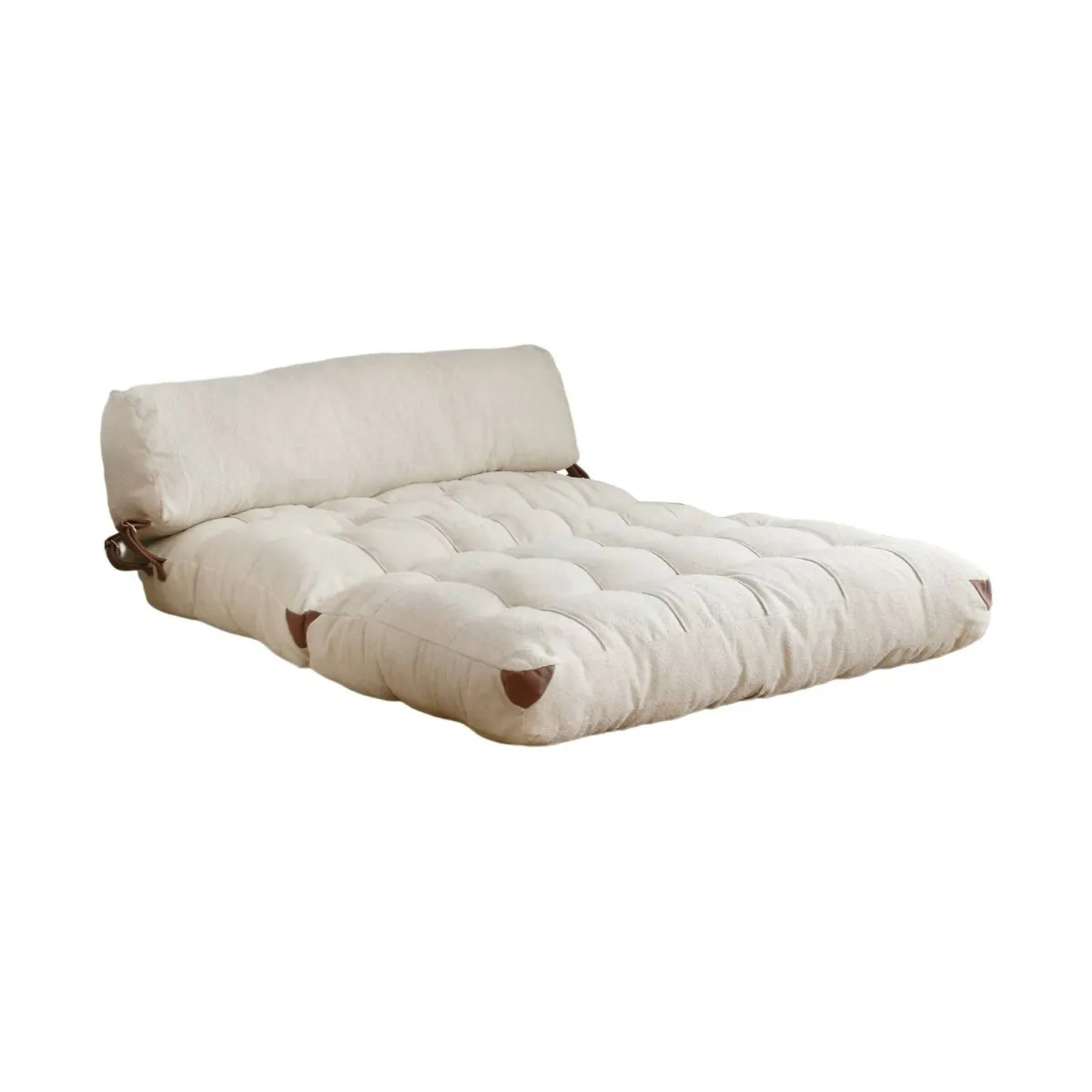 Divani Letto 2 Posti|Divano Contenitore Letto > Dmora Divano letto comodo crema 120x75cm - Surigae Bianco Crema