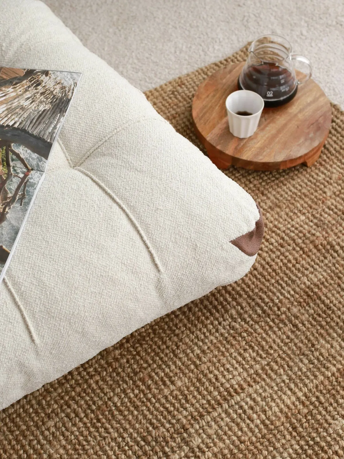 Divani Letto 2 Posti|Divano Contenitore Letto > Dmora Divano letto comodo crema 120x75cm - Surigae Bianco Crema