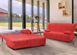 Divani Letto 2 Posti|Salotto > Dmora Divano letto comodo 125x90cm - Ariska Rosso