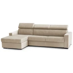 Divano letto compatto beige 260x95cm - Aloet