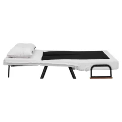 Divani Letto 2 Posti|Divano Contenitore Letto > Dmora Divano letto compatto 133x78cm - Calvin Bianco
