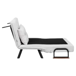Divani Letto 2 Posti|Divano Contenitore Letto > Dmora Divano letto compatto 133x78cm - Calvin Bianco