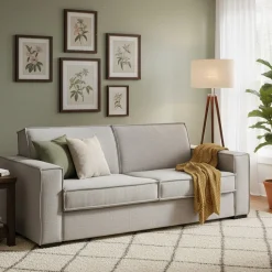 Divani Angolari|Divani Letto Con Penisola > Dmora Divano letto compatto 260x95cm - Allegria Grigio
