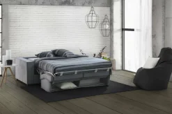 Divano letto compatto grigio 200x95cm - Amapola