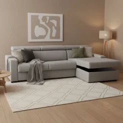 Divani Letto 2 Posti|Salotto > Dmora Divano letto compatto grigio e antracite 180x95cm - Asimi Grigio, Grigio Antracite