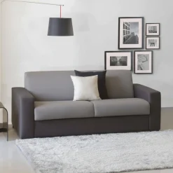 Divano letto compatto grigio e antracite 200x95cm - Zinnia