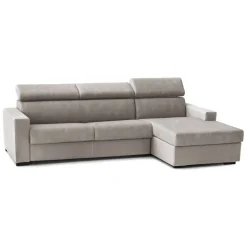 Divani Letto Con Penisola|Salotto > Dmora Divano letto compatto tortora 280x95cm - Allevatore Grigio Tortora