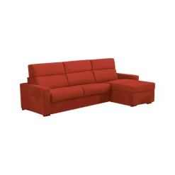Divani Angolari|Divani Letto Con Penisola > Dmora Divano Letto con Penisola Sfoderabile Contenitore 280x160 cm, Idrorepellente Trasformabile in Letto Rete Elettrosaldata Made in Italy Arancione