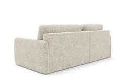 Divano Letto con Penisola Beige Chiaro Contenitore Reclinabile 207x148 cm, Reversibile - Pagno