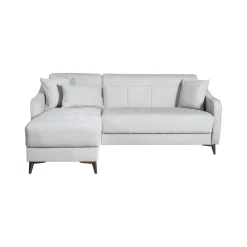 Divani Angolari|Divani Letto Con Penisola > Dmora Divano Letto con Penisola Contenitore Cuscini Sfoderabili 210x149 cm, Reclinabile - Pergola Beige