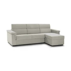Divani Angolari|Divani Letto Con Penisola > Dmora Divano Letto con Penisola Sfoderabile Contenitore 285x160 cm, Idrorepellente Multiposizione Trasformabile in Letto Made in Italy - Ganzaria Beige