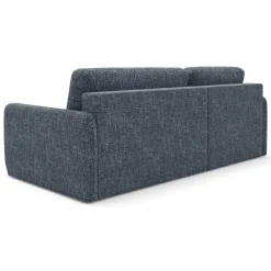 Divani Angolari|Divani Letto Con Penisola > Dmora Divano Letto con Penisola Contenitore Reclinabile 229x148 cm, Cuscini Sfoderabili - Rezzo Blu