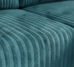 Divani Angolari|Divani Letto Con Penisola > Dmora Divano Letto con Penisola Contenitore Reclinabile 229x148 cm, Cuscini Sfoderabili - Rezzo Blu Petrolio