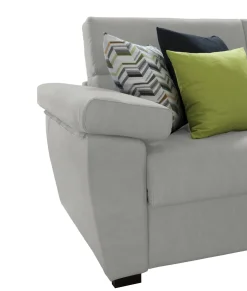 Divani Angolari|Divani Letto Con Penisola > Dmora Divano Letto con Penisola Sfoderabile Contenitore 285x160 cm, Idrorepellente Rialzato da Terra Multiposizione Trasformabile in Letto Grigio Chiaro
