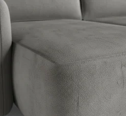 Divani Angolari|Divani Letto Con Penisola > Dmora Divano Letto con Penisola Contenitore Reclinabile 268x163 cm, Cuscini Sfoderabili - Folgarida Grigio