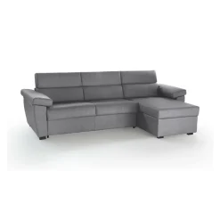 Divani Angolari|Divani Letto Con Penisola > Dmora Divano Letto con Penisola Sfoderabile Contenitore 260x160 cm, Idrorepellente Multiposizione Made in Italy - Sumirago Grigio Tortora