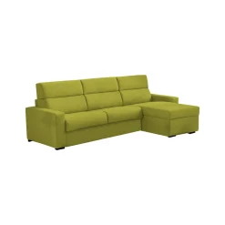 Divani Angolari|Divani Letto Con Penisola > Dmora Divano Letto con Penisola Sfoderabile Contenitore 280x160 cm, Idrorepellente Multiposizione Trasformabile in Letto Made in Italy - Pusiano Verde