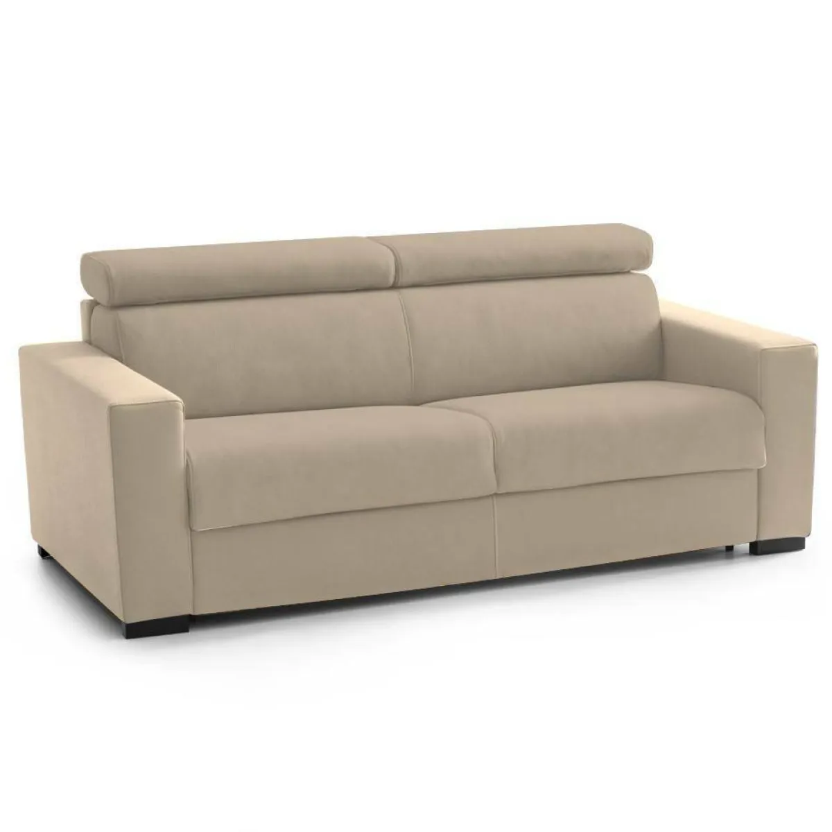 Divani Letto 2 Posti|Salotto > Dmora Divano letto con poggiatesta regolabili 180x95cm - Annalara Beige