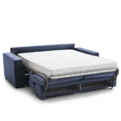 Divano letto con poggiatesta regolabili blu 180x95cm - Aieie