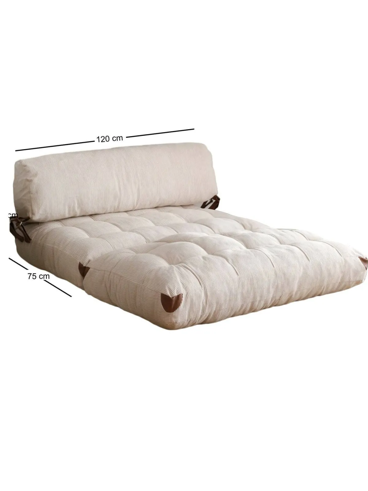 Divani Letto 2 Posti|Divano Contenitore Letto > Dmora Divano letto contenitore 120x75cm - Surigae Bianco