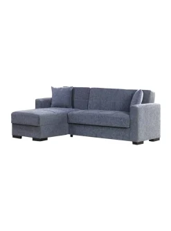 Divano letto contenitore grigio 227x150cm - Armadillo