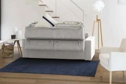 Divani Letto Con Penisola|Salotto > Dmora Divano letto contenitore 260x95cm - Aloet Grigio