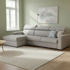 Divano letto contenitore grigio 280x95cm - Alibabah