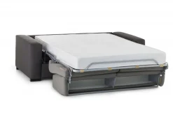 Divano letto contenitore grigio e antracite 180x95cm - Akito