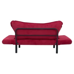 Divano letto contenitore rosso 140x65cm - Hone