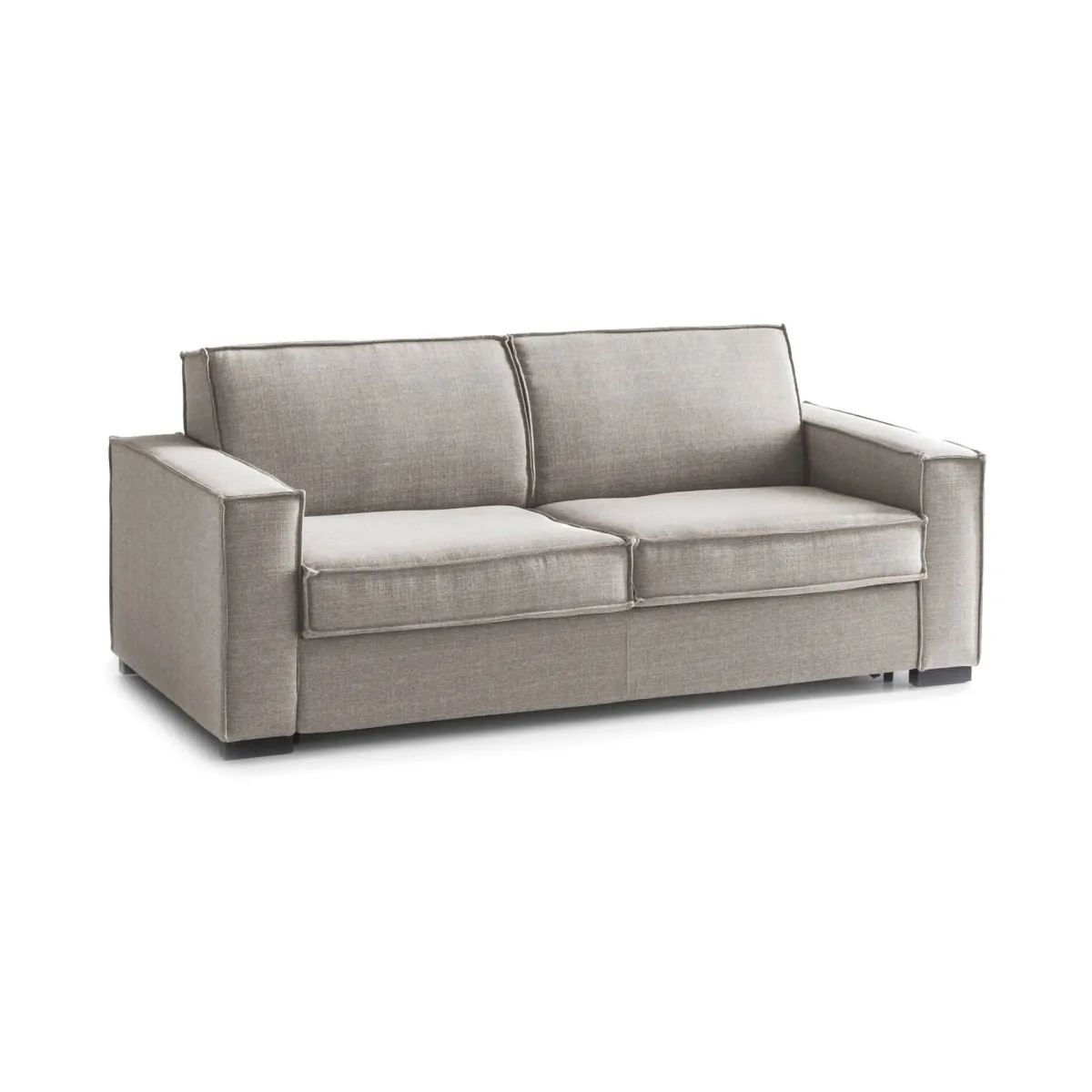 Divani Letto 2 Posti|Salotto > Dmora Divano letto contenitore tortora 160x95cm - Alk Grigio Tortora