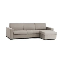 Divano letto contenitore tortora 280x95cm - Aika