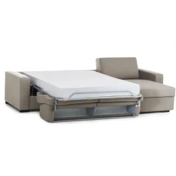 Divano letto contenitore tortora 280x95cm - Aika
